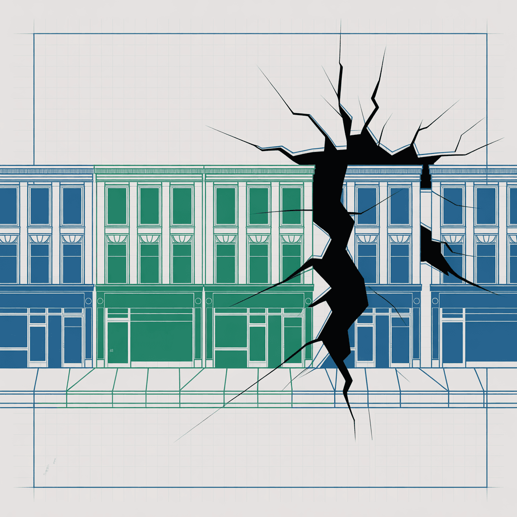 Identical professional storefronts where one reveals a hidden flaw
